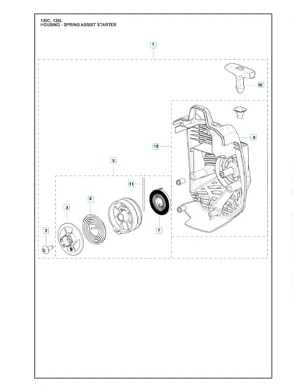 Husqvarna 130 L - Housing 2