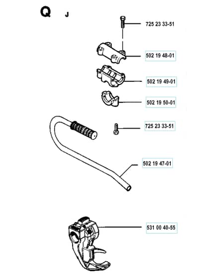 Husqvarna 132 L - Handle & Controls 2