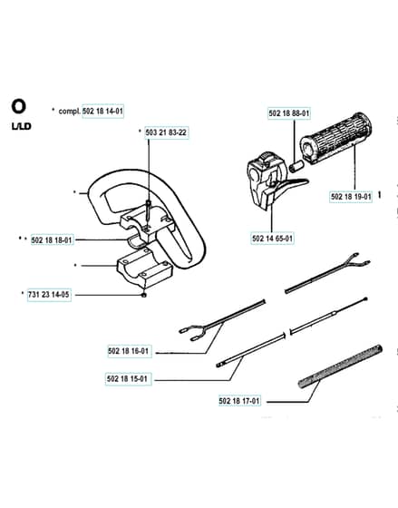 Husqvarna 132 L - Handle & Controls 3