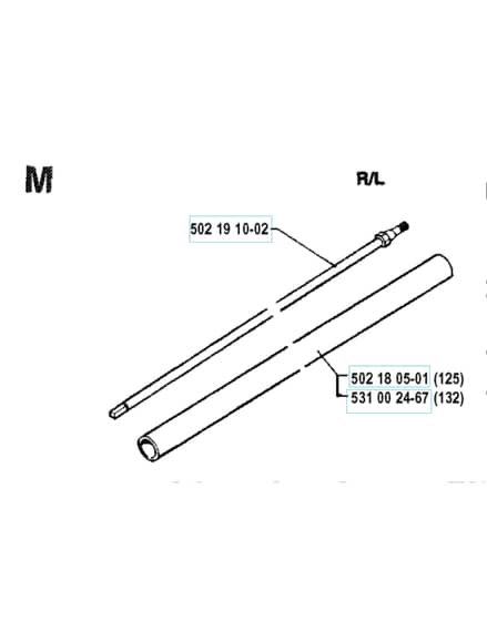 Husqvarna 132R - 1990-1992 - Shaft