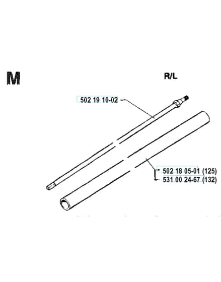 Husqvarna 132R - 1992-1993 - Shaft