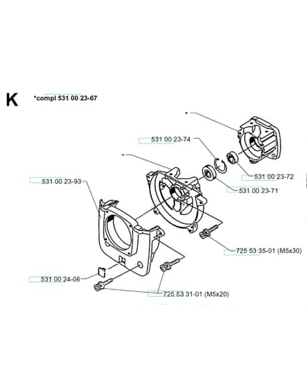 Husqvarna 132R - 1999-2005 - Crankcase