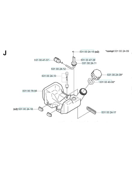 Husqvarna 132R - 2005-Current - Fuel Tank