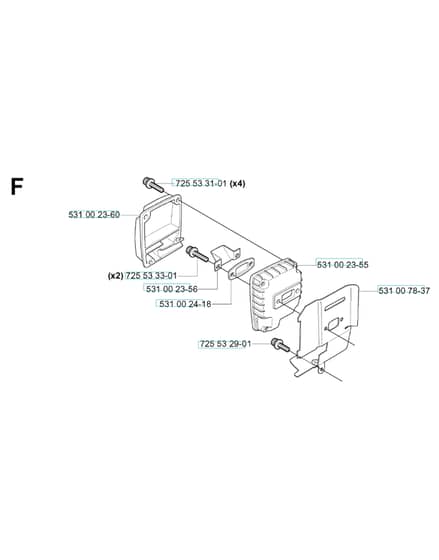 Husqvarna 132R - 2005-Current - Muffler