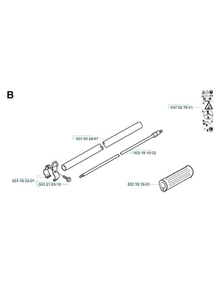 Husqvarna 132R - 2005-Current - Shaft