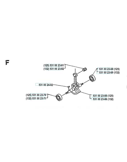 Husqvarna 132RB - 1990-1993 - Crankshaft