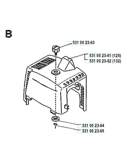 Husqvarna 132RB - 1990-1993 - Cylinder Cover