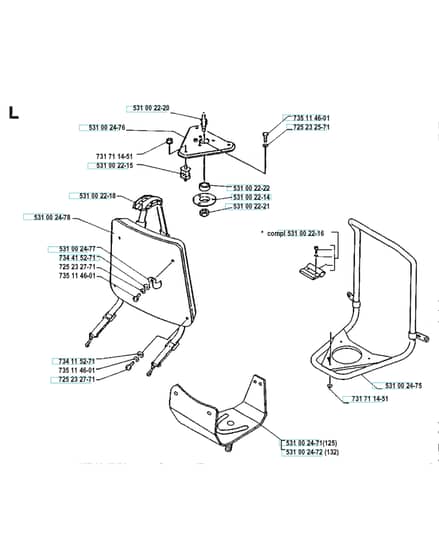 Husqvarna 132RB - 1990-1993 - Harness