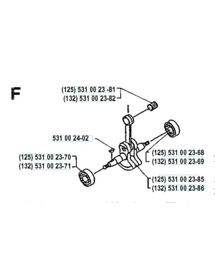 Husqvarna 132RD - 1990-1992 - Crankshaft