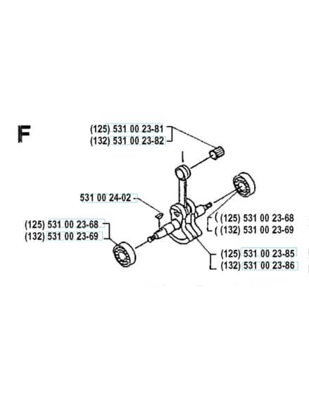 Husqvarna 132RD - 1992-1993 - Crankshaft
