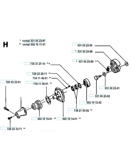 Husqvarna 132RD - 1993-Current - Clutch