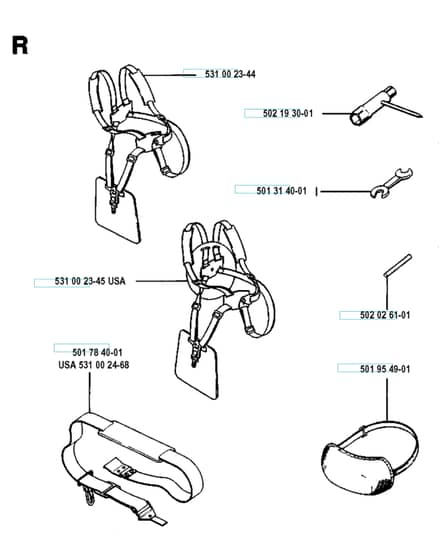 Husqvarna 132RD - 1993-Current - Harness