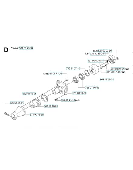 Husqvarna 132RJ - Clutch