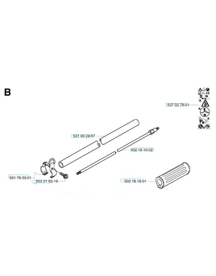 Husqvarna 133R - Shaft