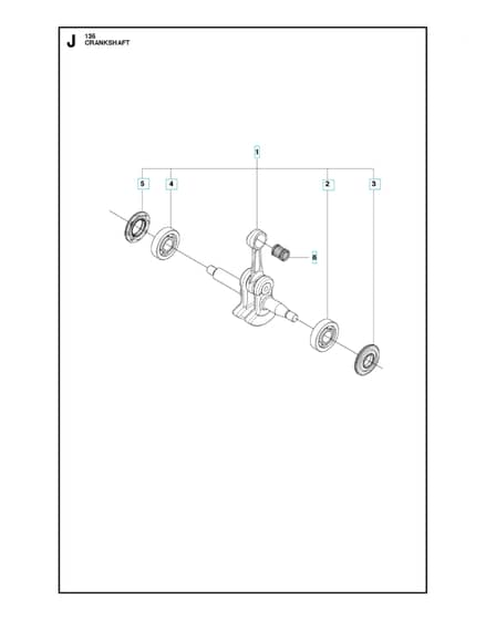 Husqvarna 135E-SERIES - Crankshaft