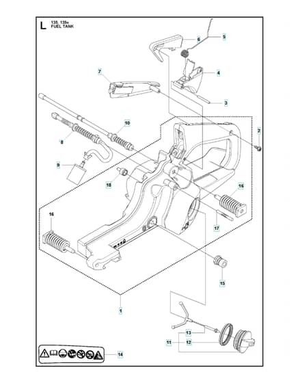 Husqvarna 135 - Fuel Tank