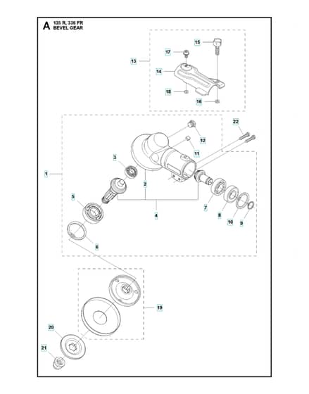 Husqvarna 135R - Bevel Gear