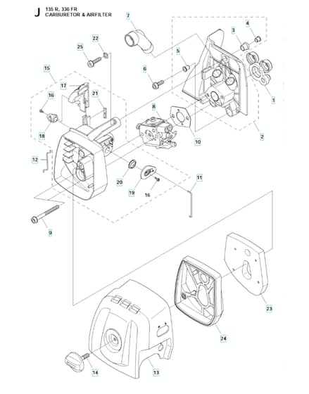 Husqvarna 135R - Carburetor & Air Filter