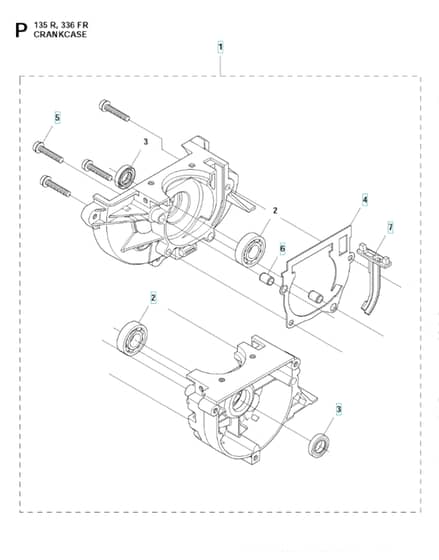 Husqvarna 135R - Crankcase