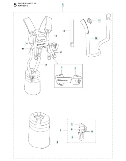 Husqvarna 135R - Harness