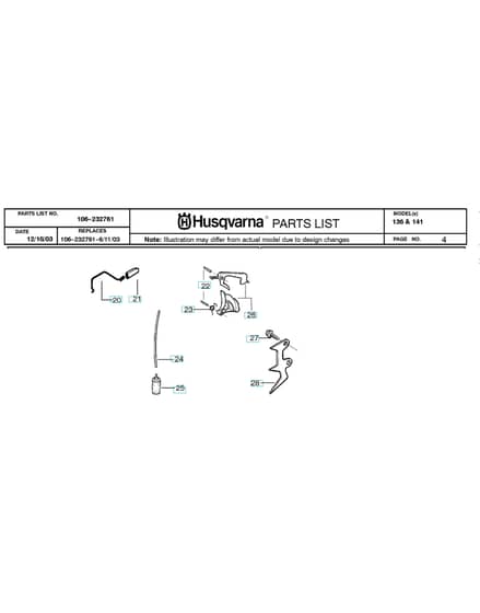 Husqvarna 13620040100001-CURRENT - Fuel System
