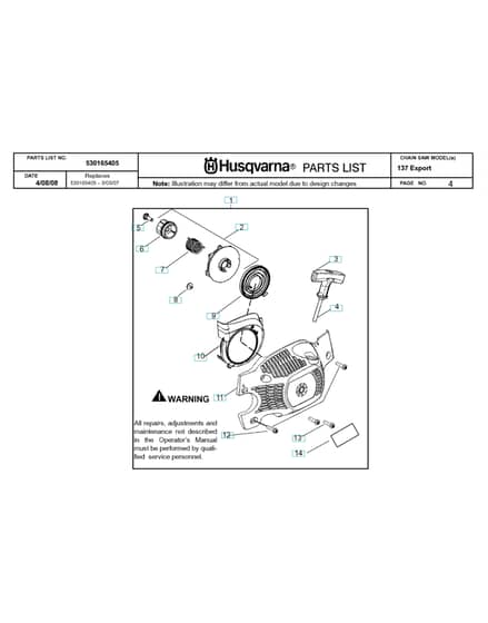 Husqvarna 13720082200001-CURRENT - Starter