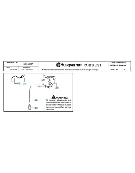 Husqvarna 137E-SERIES - Throttle Controls