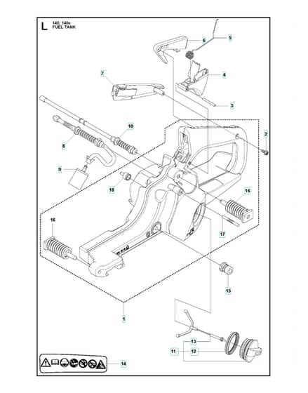 Husqvarna 140E-SERIES - Fuel Tank