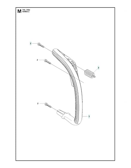 Husqvarna 140 - Handle