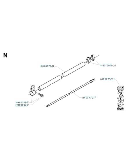 Husqvarna 142R - 1999-2000 - Shaft