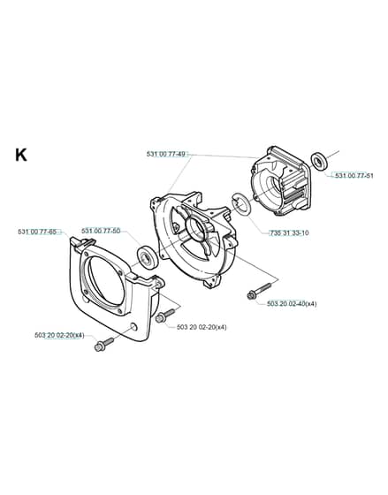 Husqvarna 142RB - 2000-5 - Crankcase