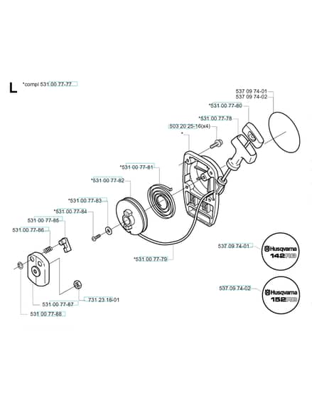 Husqvarna 142RB - 2000-5 - Starter