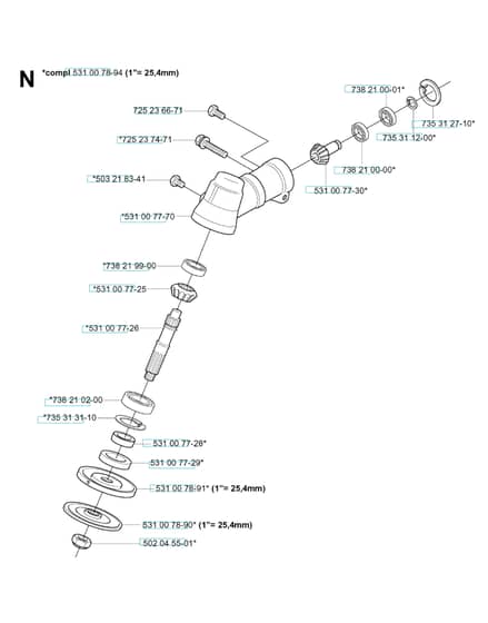 Husqvarna 142RJ - 2003-1 - Bevel Gear