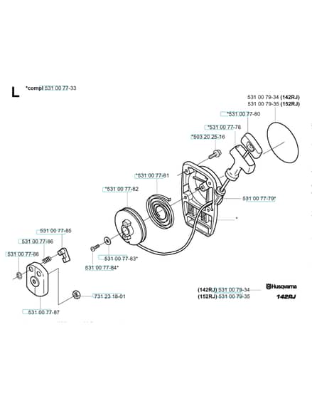 Husqvarna 142RJ - 2003-1 - Starter