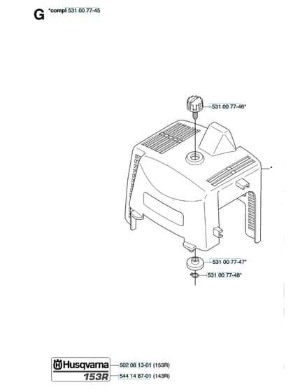 Husqvarna 143R - 2007-Current - Cylinder Cover