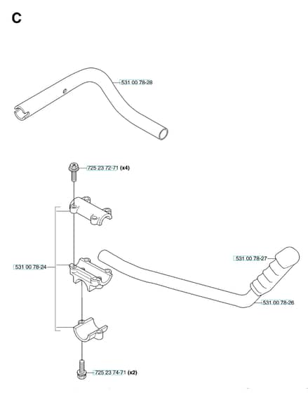 Husqvarna 143R - 2007-Current - Handle