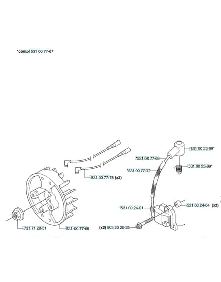 Husqvarna 143R - 2007-Current - Ignition System
