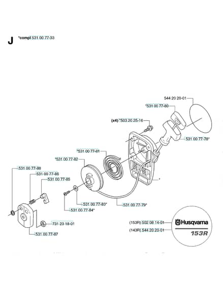 Husqvarna 143R - 2007-Current - Starter