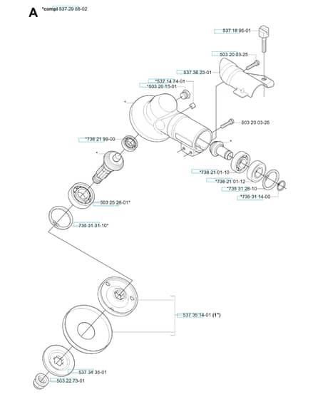 Husqvarna 143R - 2005-2006 - Bevel Gear