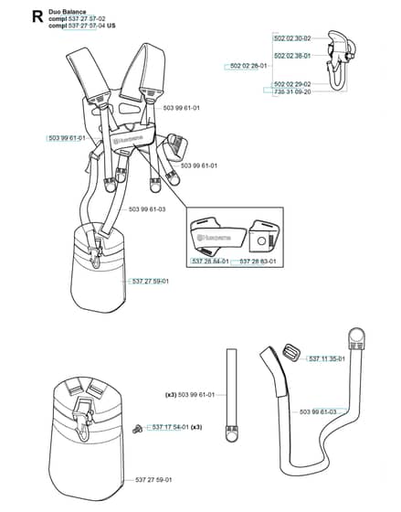 Husqvarna 143R - 2005-2006 - Harness