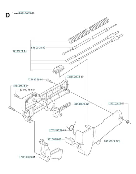 Husqvarna 143R - 2005-2006 - Throttle Controls