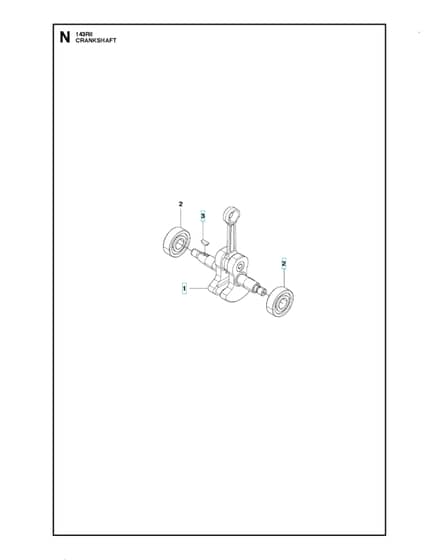 Husqvarna 143R-II - Crankshaft