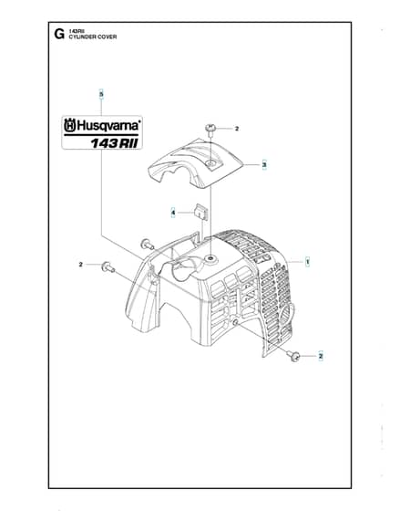 Husqvarna 143R-II - Cylinder Cover