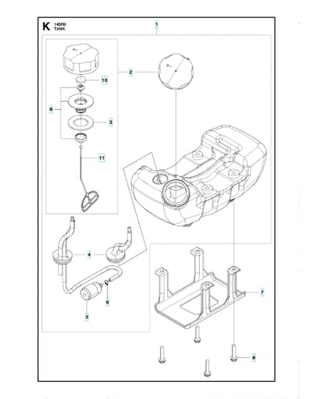 Husqvarna 143R-II - Fuel Tank