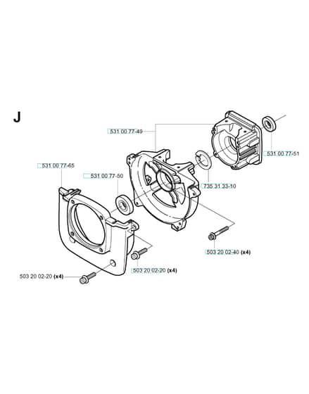 Husqvarna 152RJ - Crankcase