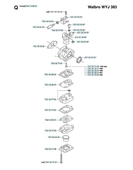Husqvarna 153R - Carburetor Details