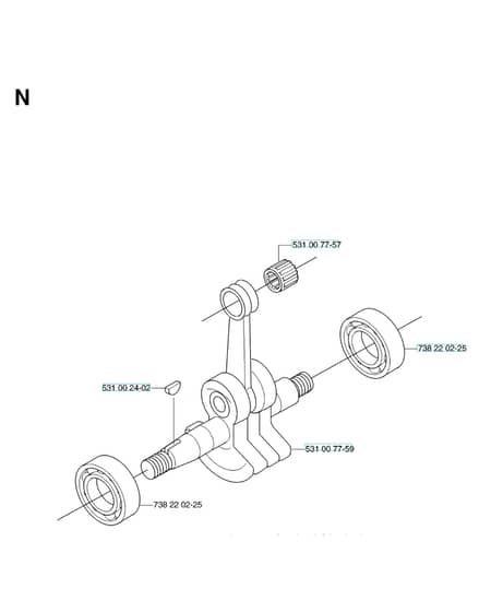 Husqvarna 153R - Crankshaft