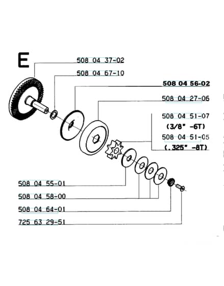 Husqvarna 16ELECTRIC - 1999-Current - Clutch