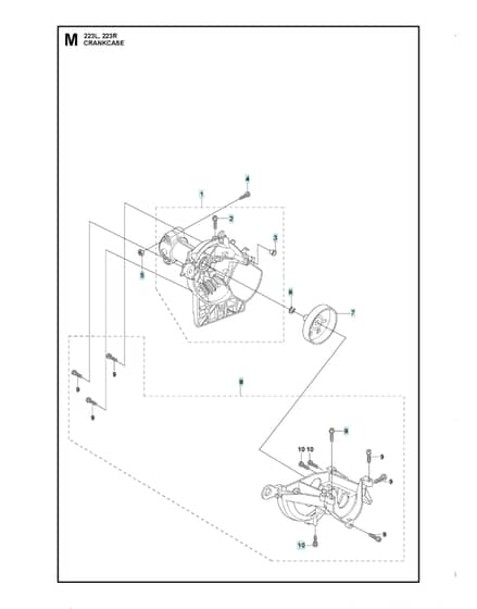 Husqvarna 223L - Crankcase