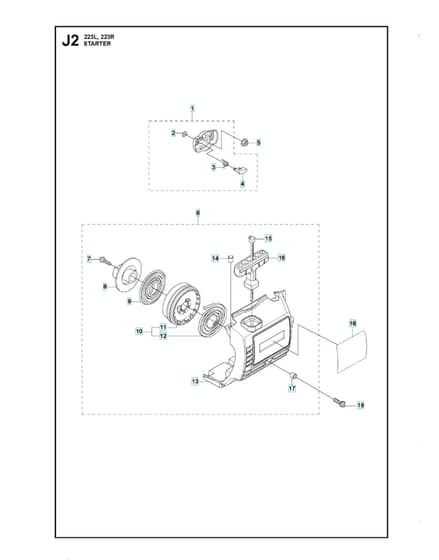 Husqvarna 223L - Starter 2